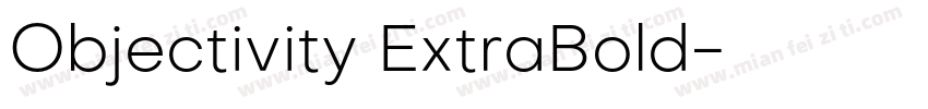 Objectivity ExtraBold字体转换